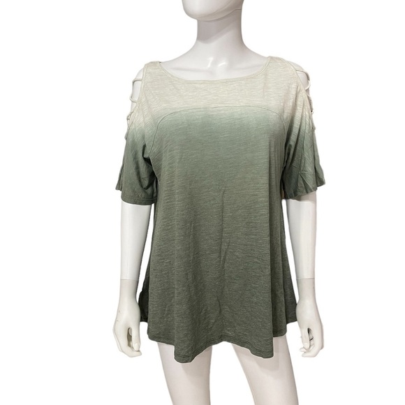 Umgee Ombre Cold Shoulder Tunic - Picture 1 of 8